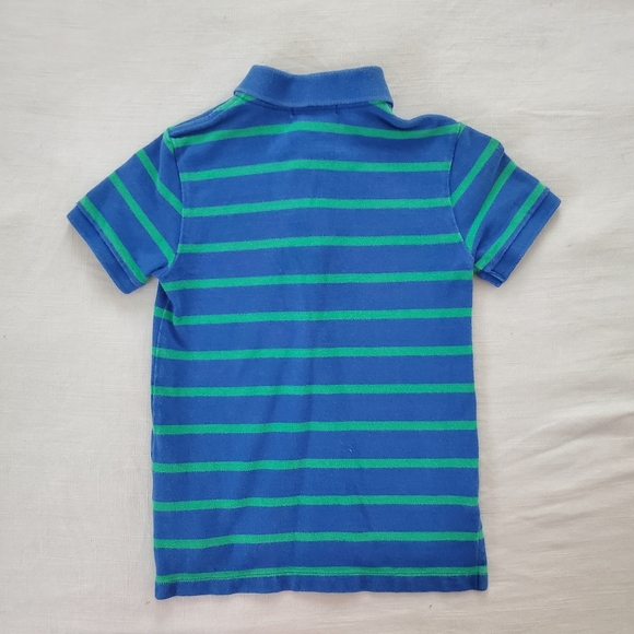 Polo by Ralph Lauren Kids Blue and Green Striped Shirt Kids 6 Retro Boys - Picture 7 of 7